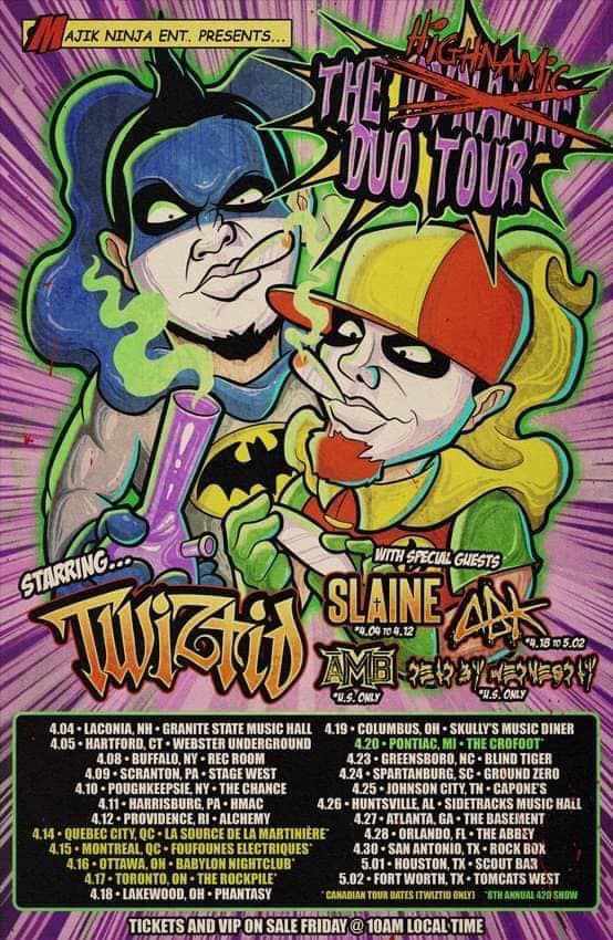 Catch Killer Hustles own Young Wicked with his brother Bonez Dubb of the Axe Murder Boyz on tour with the homies Twiztid